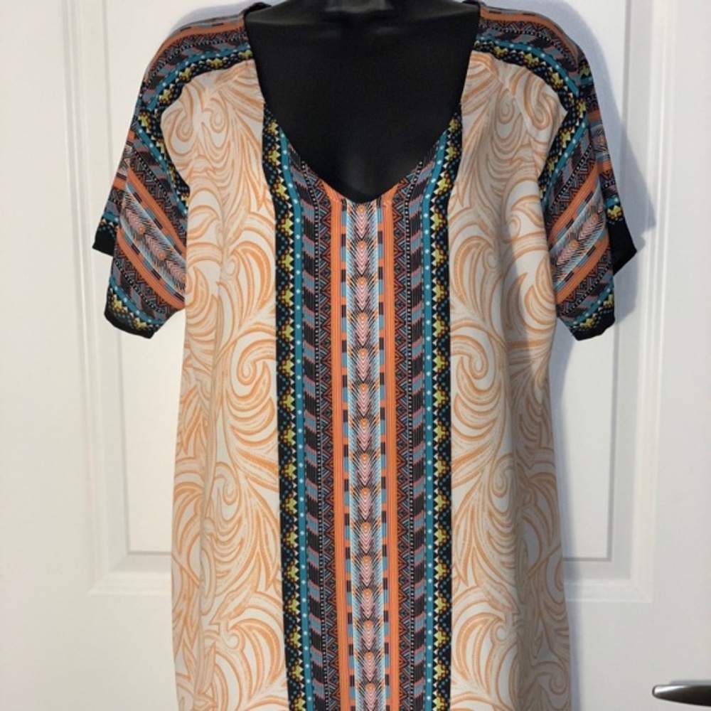 Gibson Latimer Patter Shift Dress - M